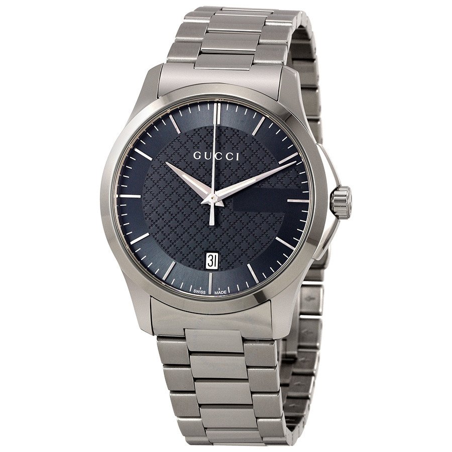 GUCCI G-Timeless Grey Dial Stainless Steel Unisex Watch YA126441