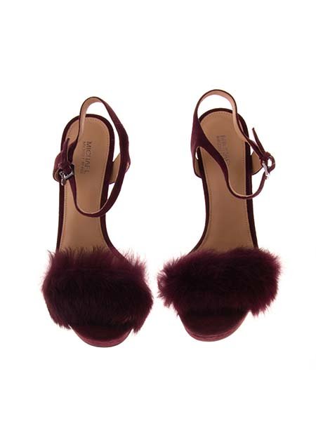MICHAEL MICHAEL KORS Leather Ankle Strap Sandals