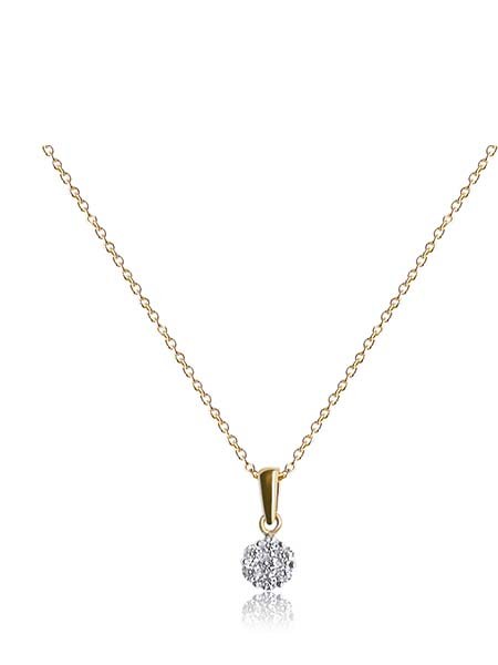 18ct Gold Diamond Pendant Necklace