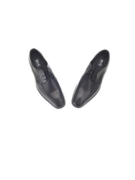 D & C Mixed Texture Lace Up Derby Dress Shoes