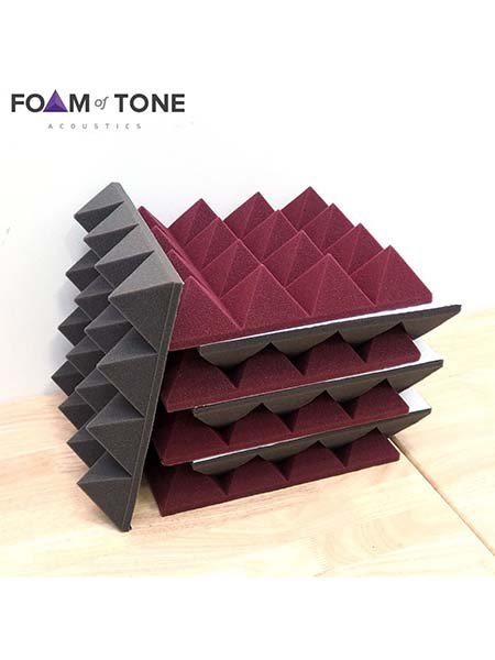 Pyramid 6cm-height (Charcoal, Burgundy) 1-Pcs
