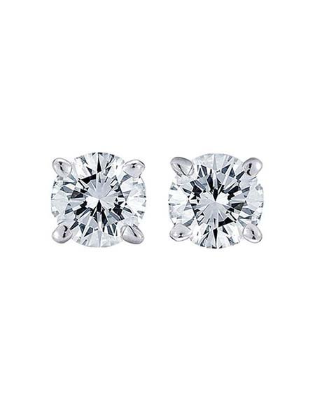 Round Brilliant Diamond Stud Earring