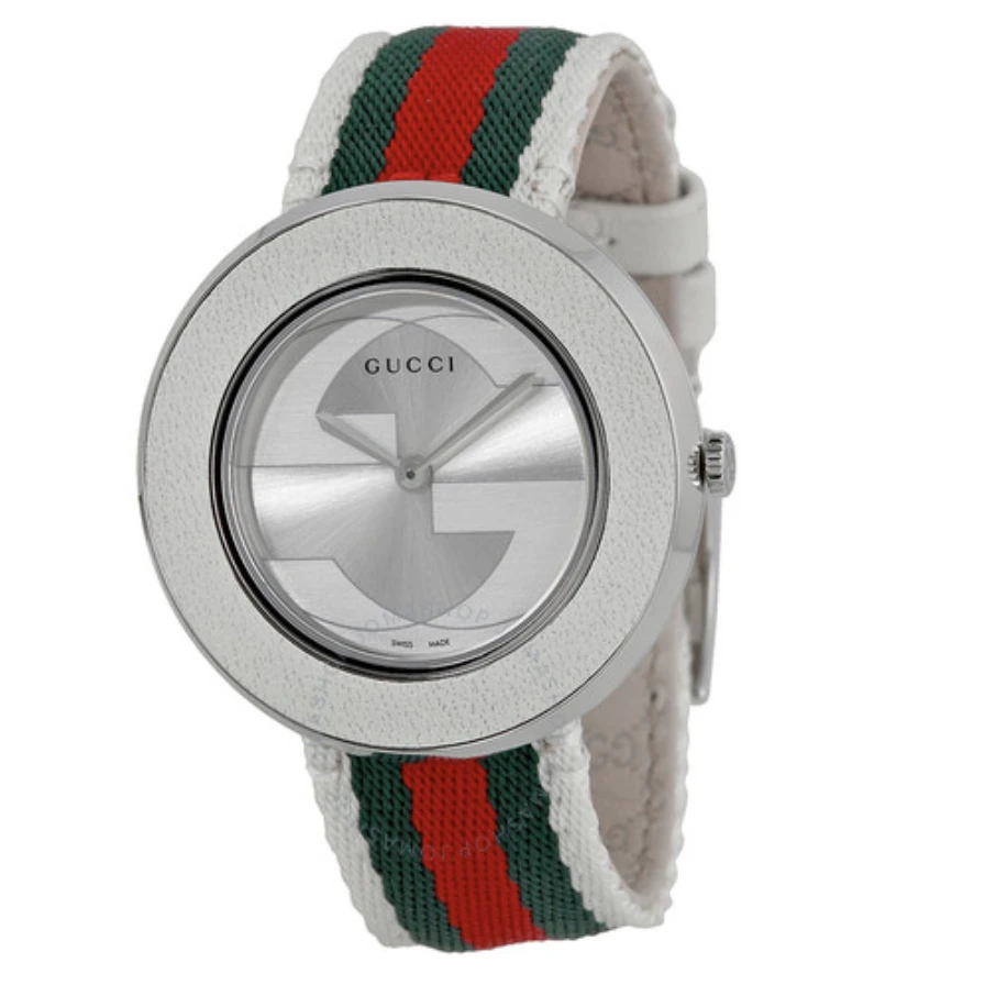 GUCCI  Silver-tone Dial Ladies Watch YA129411
