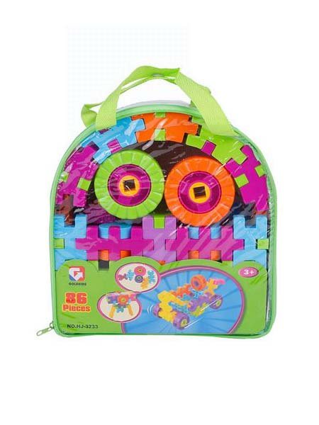 86-Piece House Shaped Building Block Set