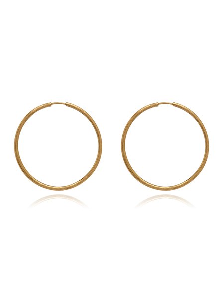 18ct Gold Medium Hoop Earring