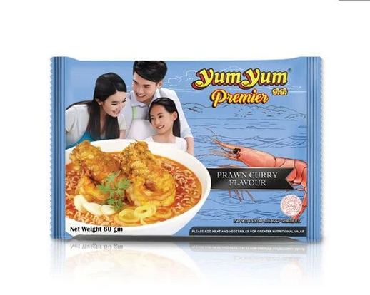 Yum Yum Premier Prawn Curry Flavour Instant Noodles 60 G