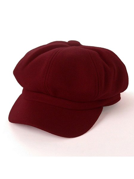 Women Wool Blend Baker Cap Lady Girls Boy Peaked Beret Newsboy Hat Christmas Lot