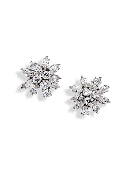 Round and Marquise 12-20 Carat, 14K Dressy Earrings