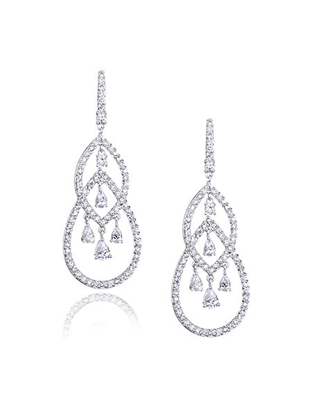 Sterling Silver 925 Chandelier Drop Earring