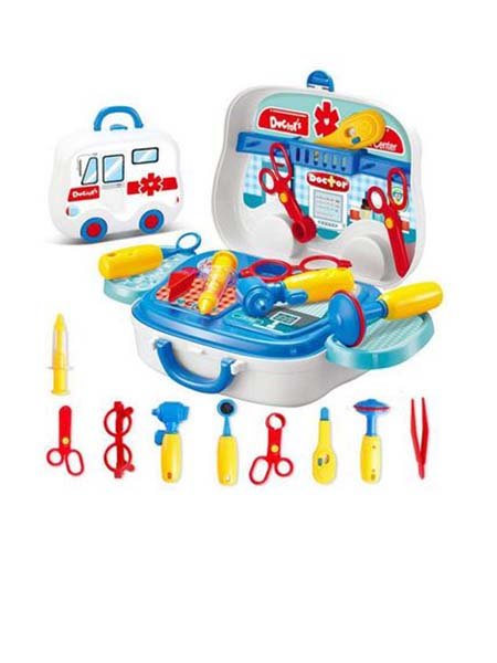 Pretend Doctor Play Suitcase Toy Set 28x38x25cm