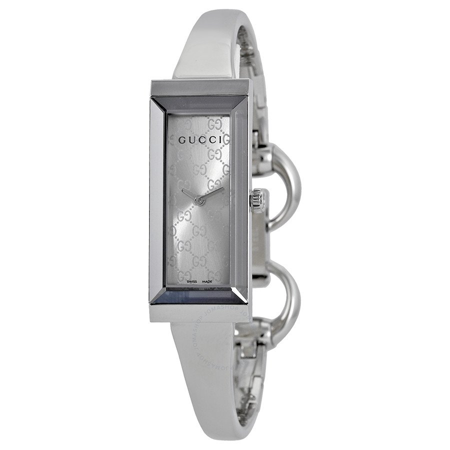 GUCCI G Frame Silver Dial Stainless Steel YA127511