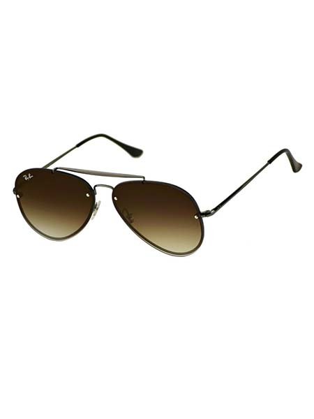 RAY-BAN Sunglasses Blaze Aviator Gunmeta Brown Gradient Lens RB3584N 004/\-13 58mm
