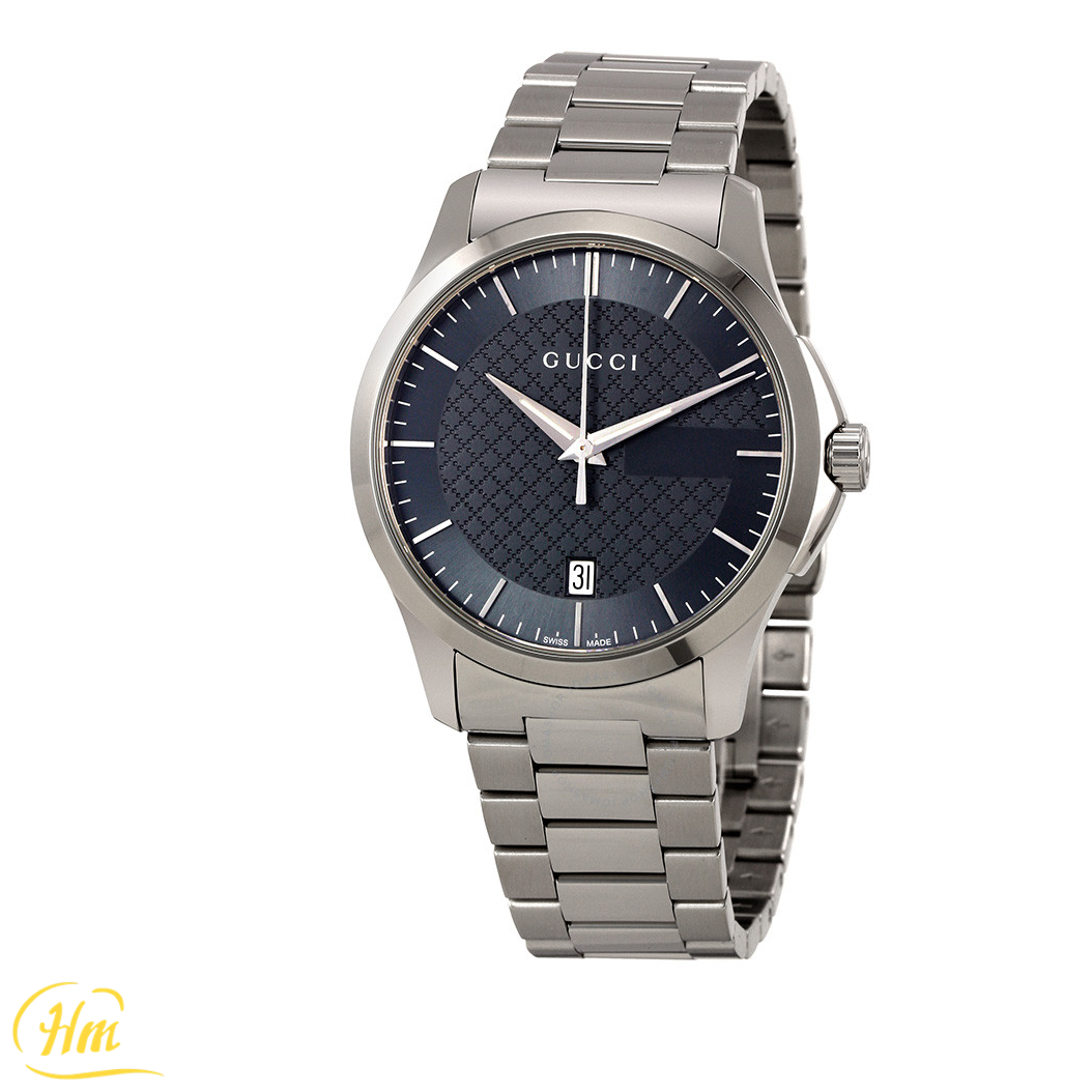 GUCCI G-Timeless Grey Dial Stainless Steel Unisex Watch YA126441