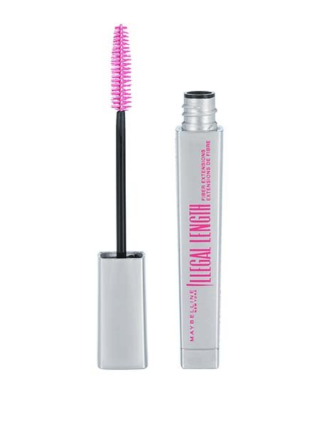 1pc Maybelline Illegal Length Fiber Extensions Mascara BLKest BLK