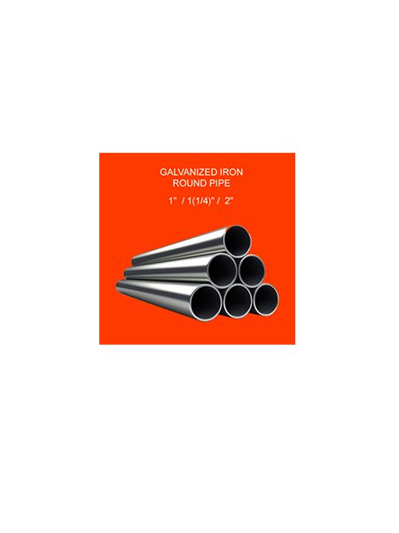 Galvanized iron round pipe