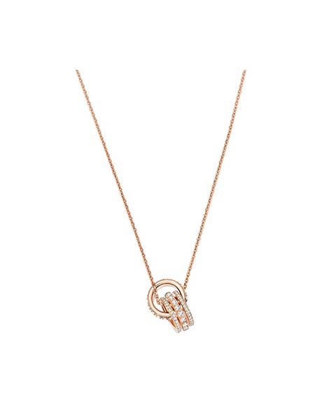 Women's Further Pendant, White, Rose-gold tone plated, Medium