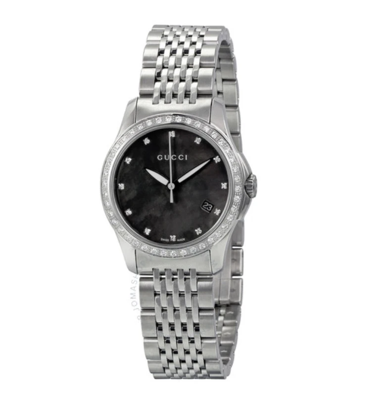 GUCCI  G-Timeless Black Mother of Pearl Diamond YA126509