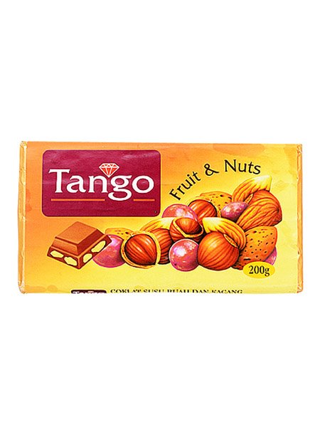 Tango Chocolate Bar Fruit 200 Grams