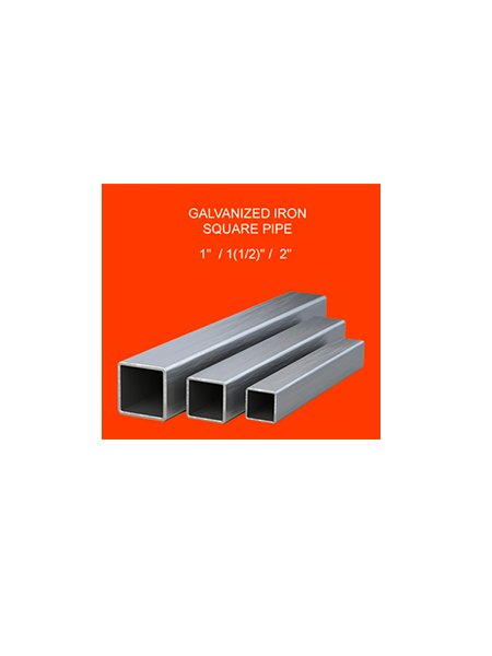 Galvanized iron square pipe