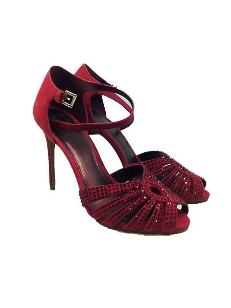 Michael Kors Womens Mina Sandal Leather Peep Toe Ankle Strap