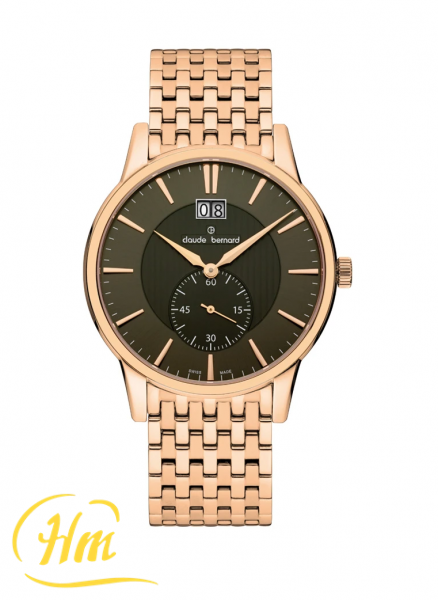 Claude Bernard Classic Gents Big Date Small Second 6400537RMGIR