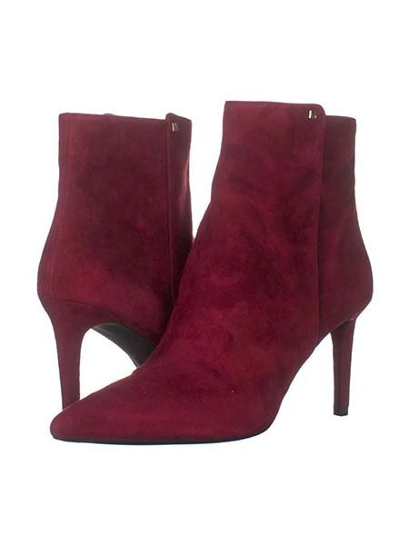 Michael Kors Womens Dorothy Flex Leather Pointed Toe Ankle Fashion Boots