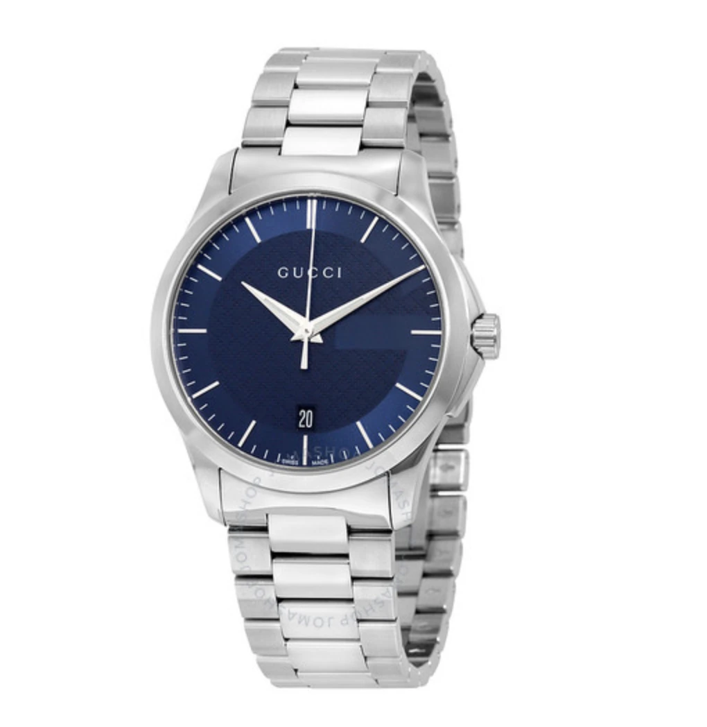 GUCCI G-Timeless Blue Dial Stainless Steel Unisex Watch YA126440