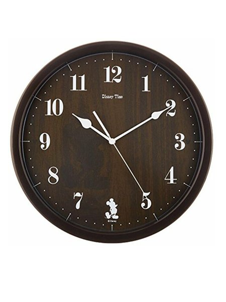 SEIKO Wall Clock Analog Mickey Mouse & Friends Disney Time Brown or Ivory