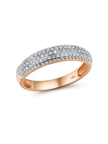 Genuine 14K 585 Rose Gold Ring